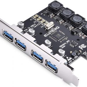 გადამყვანი - 4Port USB 3.0 HUB to PCI-E  Express Pci-E to USB 3.0 HUB