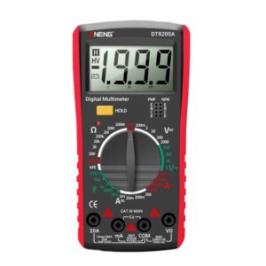 DT9205A MULTIMETER მულტიმეტრი ტესტერი мультиметр წითელი