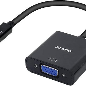 Mini display to VGA / Tunderbolt to VGA  გადამყვანი