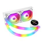 EVESKY 240 hite water cooling fan for CPU Intel AMD