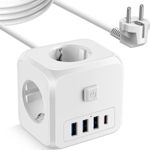 ელექტროდამაგრძელებელი CN-2G3M 3USB+Type-C Charging Ports
