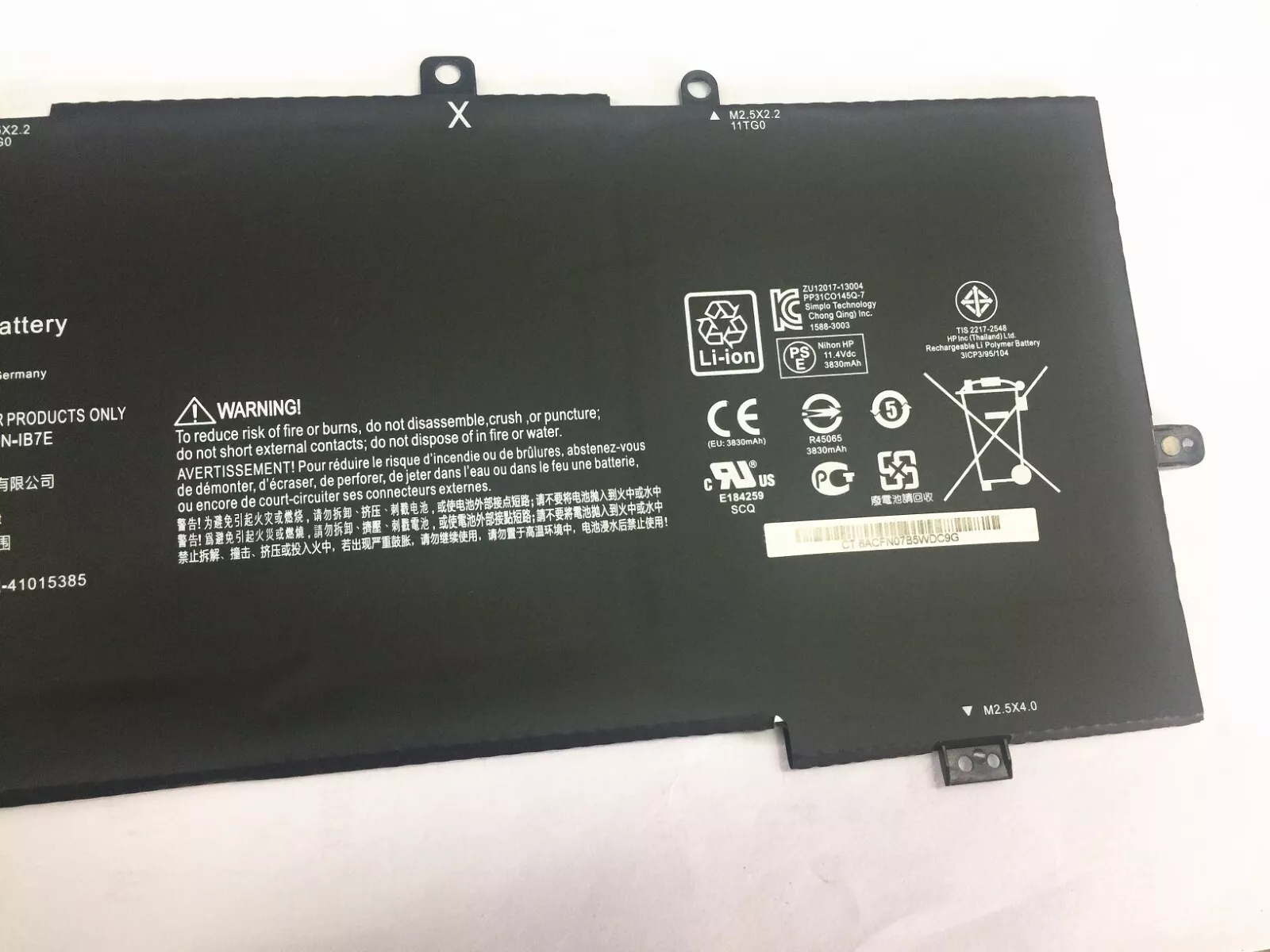 VR03XL VR03L Battery For Envy 13-d000 HP Envy 13-d100 Series - ელემენტი - Image 3