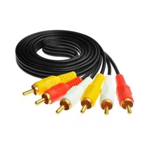 3RCA Male To 3RCA Cable Male AV Audio Video Cable 1.5M