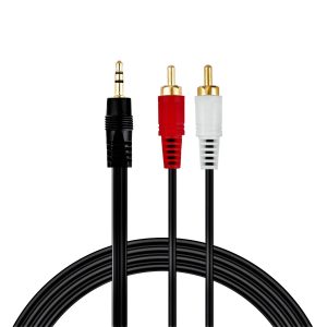 3.5mm To 2 RCA Audio Cable Adapter 3.5mm Male To 2Rca Male Cable 1,5 metr