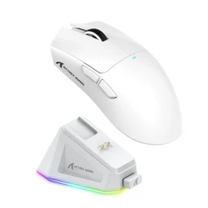 ATTACK SHARK X11 Wireless Gaming Mouse White with Charging Dock