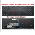 HP ZBOOK 15 G3/15 G4 ZBOOK 17 G3/17 G4 keyboard Grey with backlight