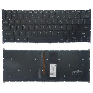 Acer Aspire swift SF114-32 SP513-51 black keyboard with power button and Backlight