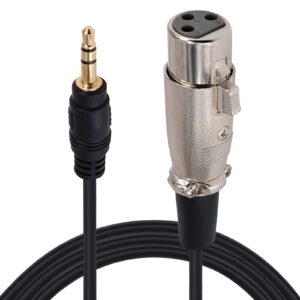 3.5mm Aux to XLR Female Cable, 3Pin XLR Female to 3.5mm Plug Audio Microphone Cable 2 metr