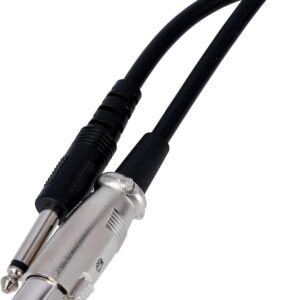 6.35mm Aux to XLR Female Cable, 3Pin XLR Female to 6.35mm Plug Audio Microphone Cable 2 metr