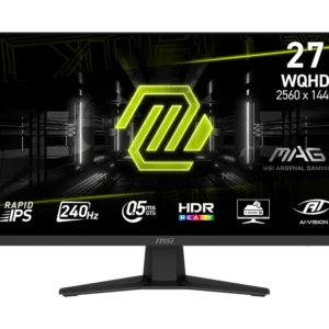 მონიტორი: MSI MAG 274QF X24 27" 2K WQHD IPS 240Hz 0.5ms 2xHDMI DP Black - 9S6-3CE41H-052