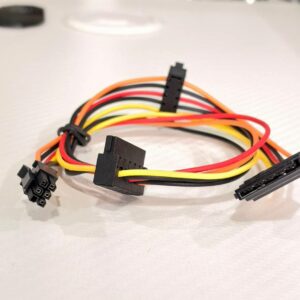 Dell ECT1250/3030/3050 motherboard mini 6pin to 3 sata cable for modular power supply