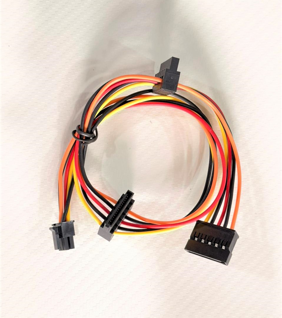 Dell ECT1250/3030/3050 motherboard mini 6pin to 3 sata cable for modular power supply - Image 2