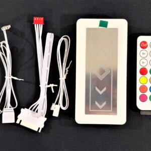 8 PWM / 10 ARGB 3pin 5V Strip Fan Controller Hub Splitter + Remote for PC Computer RGB FAN HUB White