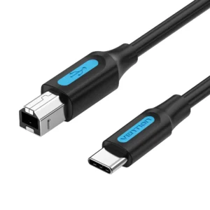 VENTION CQUBG USB 2.0 C Male to B Male 2A Cable 1.5M Black Type-c male to Printer USB cable