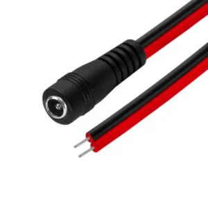 5.5mm x 2.1mm DC Power Female Jack Pigtail Cable Connector For CCTV Security Camera 25cm